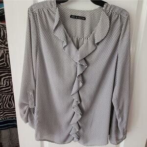 ZAC RACHEL ruffle floral‎ shirt